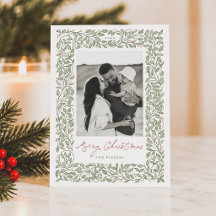 Élégante Photo de Noël à la Végétation Botanique
