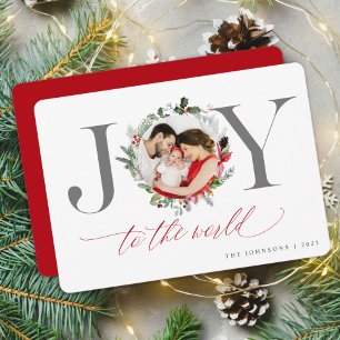 Cartes Pour Fêtes Annuelles Élégante photo de Noël de Noël