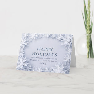 Cartes Pour Fêtes Annuelles Élégants flocons de neige 3D Salutation de Noël d'