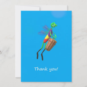 Cartes Pour Fêtes Annuelles Elf and Bongo Drum