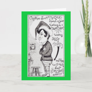 Cartes Pour Fêtes Annuelles Elf fâché