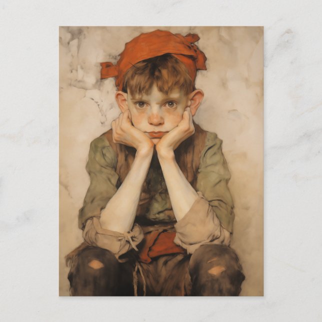 Cartes Pour Fêtes Annuelles Elfe de Noël expressionniste 2 (Devant)