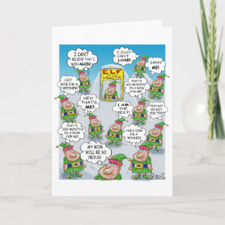 Cartes Pour Fêtes Annuelles Elfe du mois