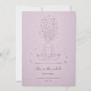 Cartes Pour Fêtes Annuelles Elle Est La Femme Céleste De L'univers Poésie