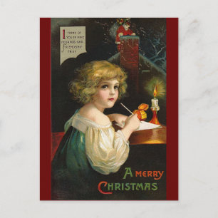 Cartes Pour Fêtes Annuelles Ellen H. Clapsaddle - Écrire la Fille de Noël
