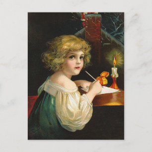 Cartes Pour Fêtes Annuelles Ellen H. Clapsaddle - Écrire la Fille de Noël