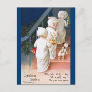 Cartes Pour Fêtes Annuelles Ellen H. Clapsaddle : Filles de Noël