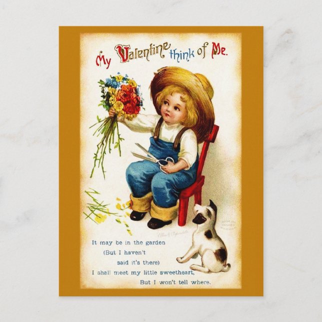 Cartes Pour Fêtes Annuelles Ellen H. Clapsaddle : Valentine Boy (Devant)