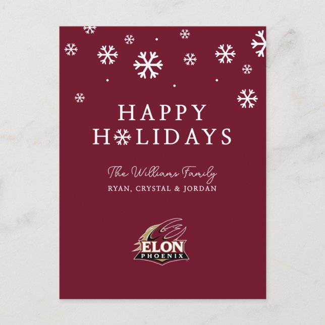 Cartes Pour Fêtes Annuelles Elon Phoenix (Devant)