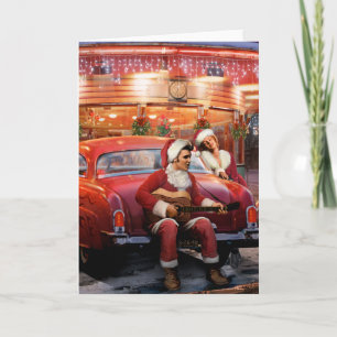 Cartes Pour Fêtes Annuelles Elvis et Marilyn Christmas