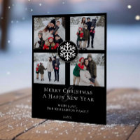 Emblème photo Snowflake Collage | Black