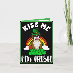 Cartes Pour Fêtes Annuelles Embrasse-moi Je suis Irlandais, Funny St. Patricks