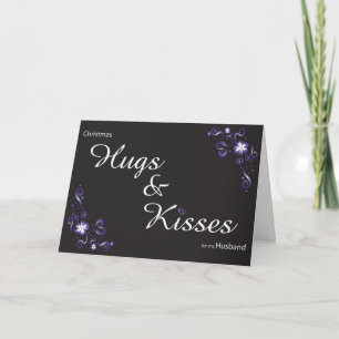 Cartes Pour Fêtes Annuelles embrasser et embrasser mon mari