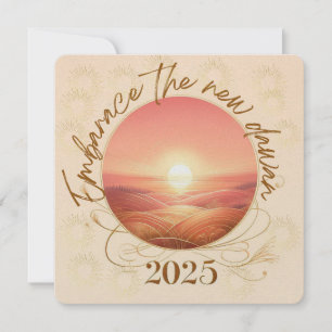 Cartes Pour Fêtes Annuelles Embrassez la Nouvelle Aube 2025