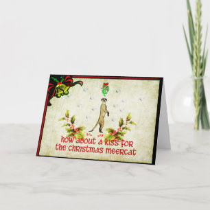 Cartes Pour Fêtes Annuelles Embrassez un Meerkat