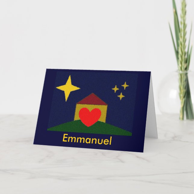 Cartes Pour Fêtes Annuelles Emmanuel (Devant)