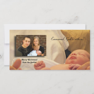 Cartes Pour Fêtes Annuelles Emmanuel, Dieu est avec nous !