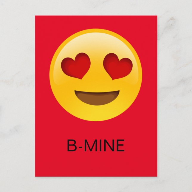 Cartes Pour Fêtes Annuelles Emoji B-mine e d'étain card (Devant)
