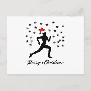 Cartes Pour Fêtes Annuelles Emoji coureur Noël Funny