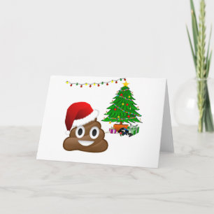 Cartes Pour Fêtes Annuelles emoji de poo de Noël