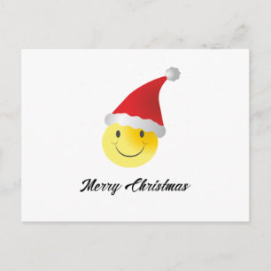 Cartes Pour Fêtes Annuelles Emoji Père Noël Noël drôle