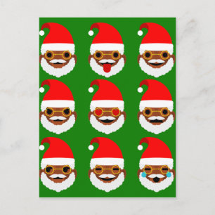 Cartes Pour Fêtes Annuelles émoticônes de père Noël