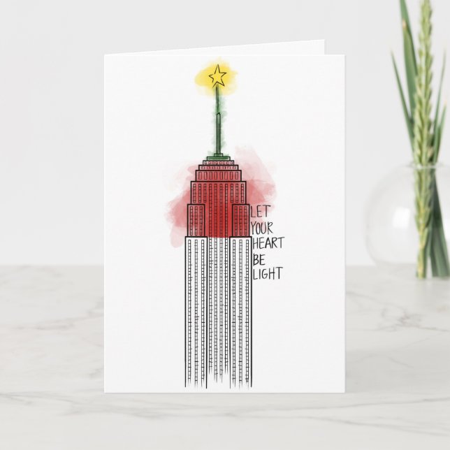 Cartes Pour Fêtes Annuelles Empire State Christmas (Devant)