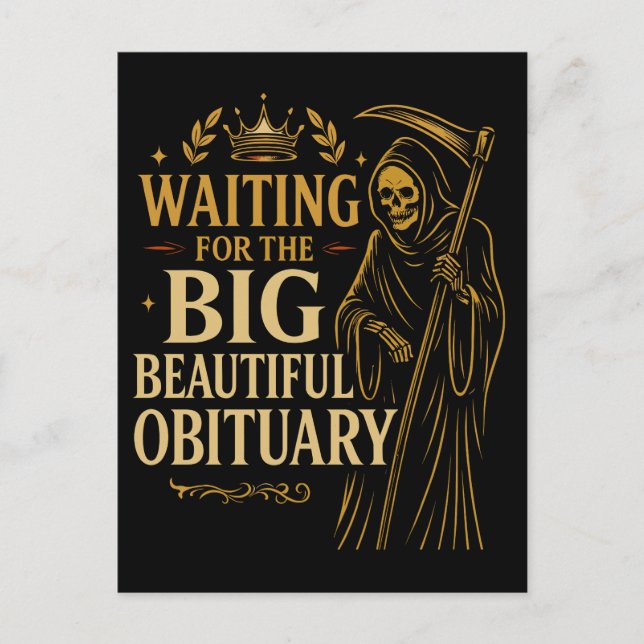 Cartes Pour Fêtes Annuelles En attendant la Grande Belle Nécrologie, Halloween (Devant)