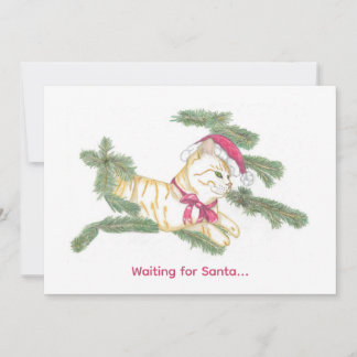 Cartes Pour Fêtes Annuelles En attendant le Père Noël...