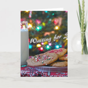 Cartes Pour Fêtes Annuelles En attendant Père Noël