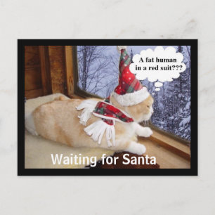 Cartes Pour Fêtes Annuelles En attente de Père Noël