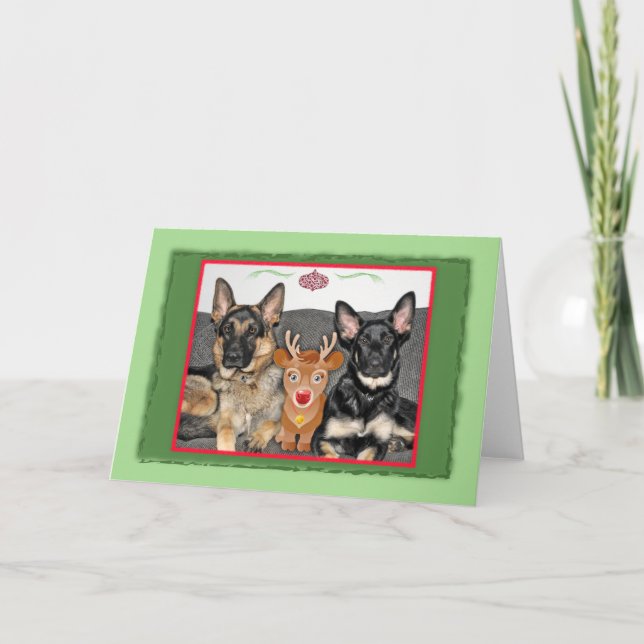 Cartes Pour Fêtes Annuelles En attente de Père Noël Holiday Card (Devant)