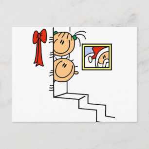 Cartes Pour Fêtes Annuelles En attente des T-shirts et cadeaux Père Noël