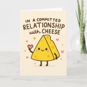 Cartes Pour Fêtes Annuelles En couple avec un amateur de fromage