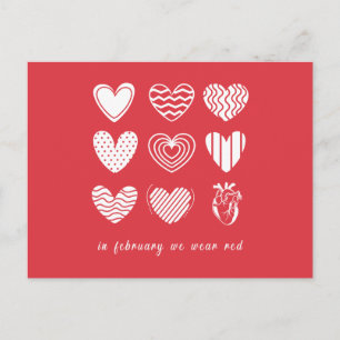Cartes Pour Fêtes Annuelles En Février, Nous allons Red Heart Disease Awarenes