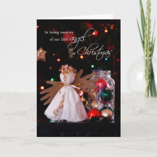 Cartes Pour Fêtes Annuelles En mémoire amoureuse de notre ange à Noël