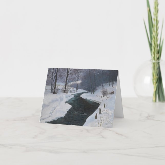 Cartes Pour Fêtes Annuelles En plein hiver (Devant)
