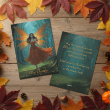 Enchanted Fairy Thanksgiving Salutation d'automne