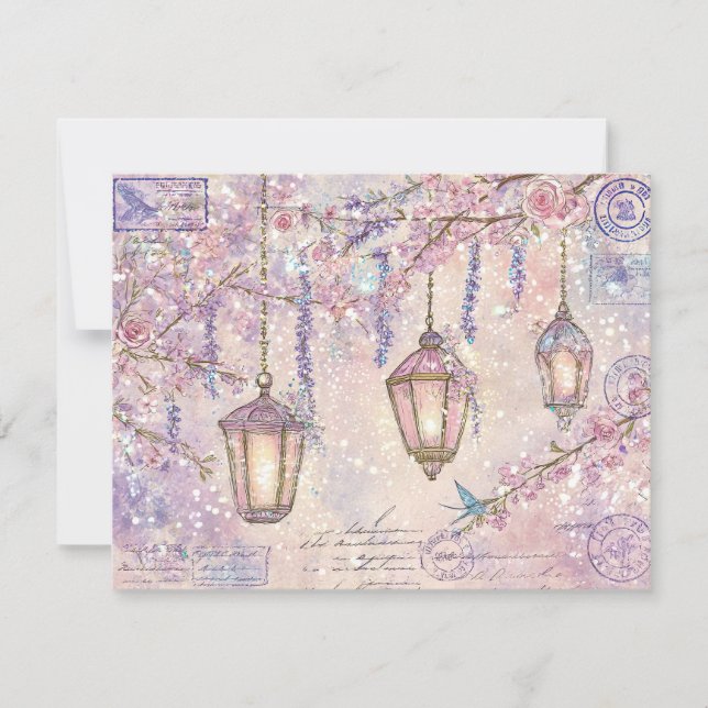 Cartes Pour Fêtes Annuelles Enchanted fairytale Flat Holiday Card (Devant)