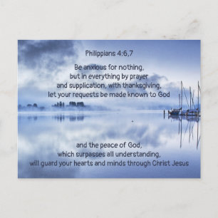 Cartes Pour Fêtes Annuelles Encourager Quelqu'Un Écriture Biblique Phillippien