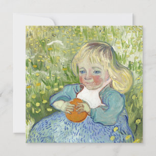 Cartes Pour Fêtes Annuelles Enfant avec orange, Vincent Van Gogh