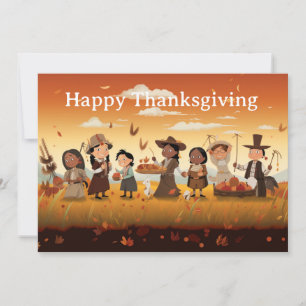 Cartes Pour Fêtes Annuelles Enfants de Thanksgiving 12
