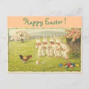 Cartes Pour Fêtes Annuelles Enfants en costumes lapins