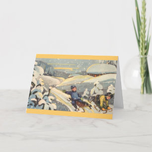 Cartes Pour Fêtes Annuelles Enfants estoniens en drap