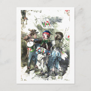Cartes Pour Fêtes Annuelles Enfants faisant de la musique Noël