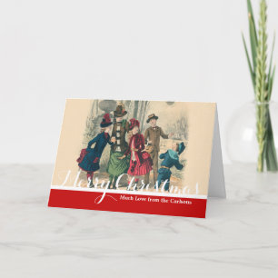 Cartes Pour Fêtes Annuelles Enfants Famille Antique Victorienne Enfant
