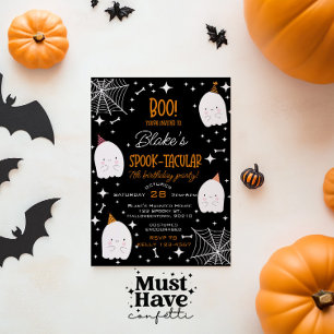 Cartes Pour Fêtes Annuelles Enfants Halloween fête anniversaire mignonne Fantô