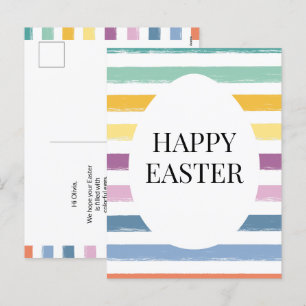 Cartes Pour Fêtes Annuelles Enfants mignonette coloré Joyeux Oeuf de Pâques mo