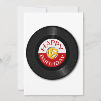 Cartes Pour Fêtes Annuelles Enregistrement rétro 45RMP avec adaptateur
