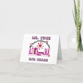 Cartes Pour Fêtes Annuelles Enseignant 2e année Bienvenue/